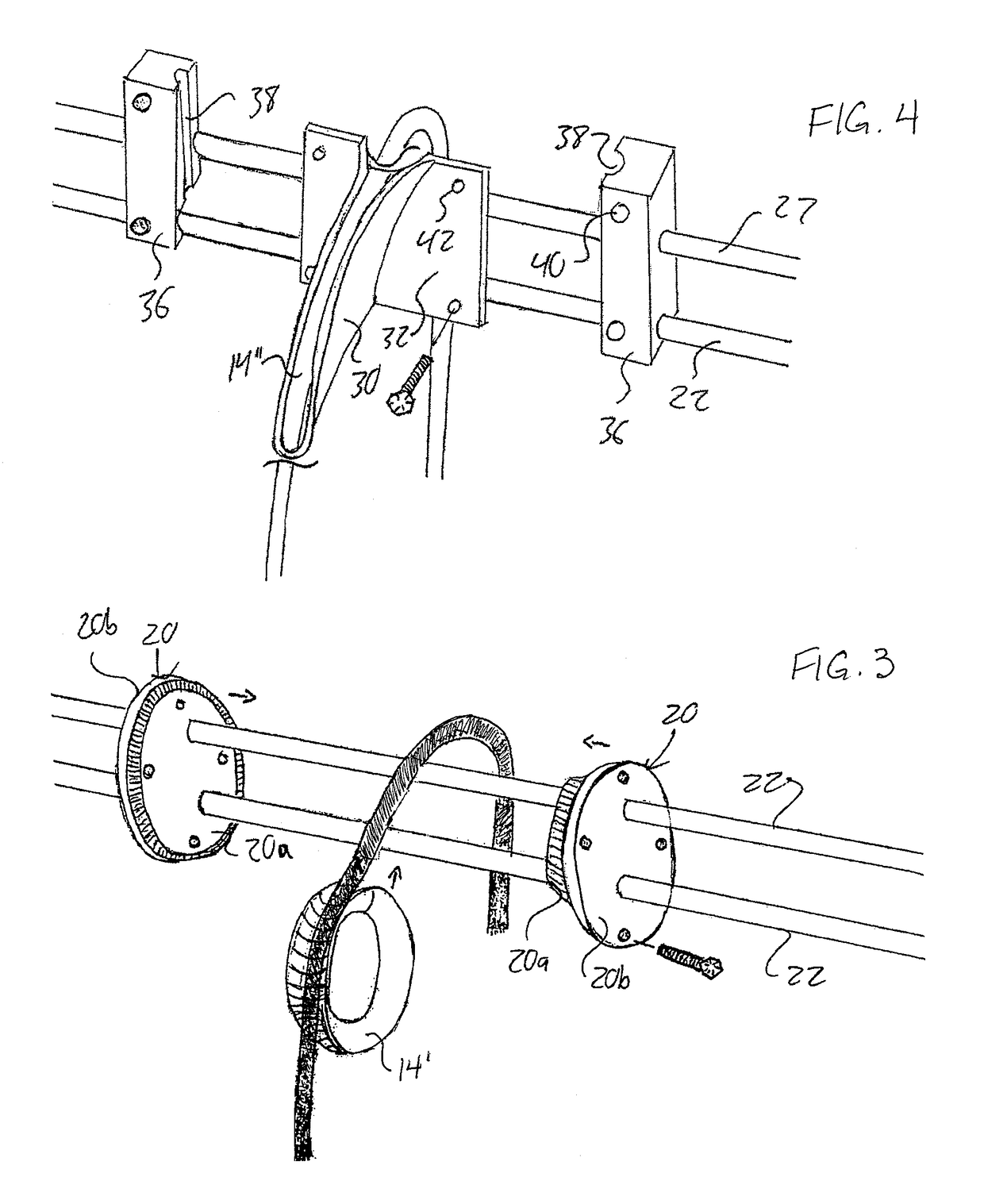 Replaceably lined cable guides and tensioning roller for drill line slip and cut operations on a drilling rig