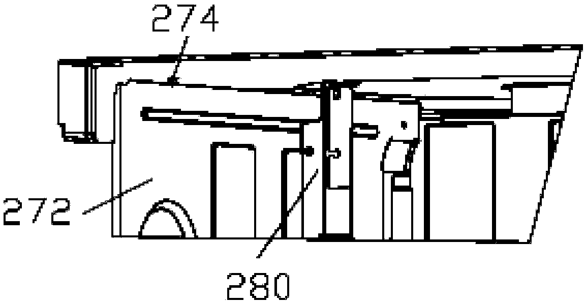 Liner container molding structure and molding method of dishwasher