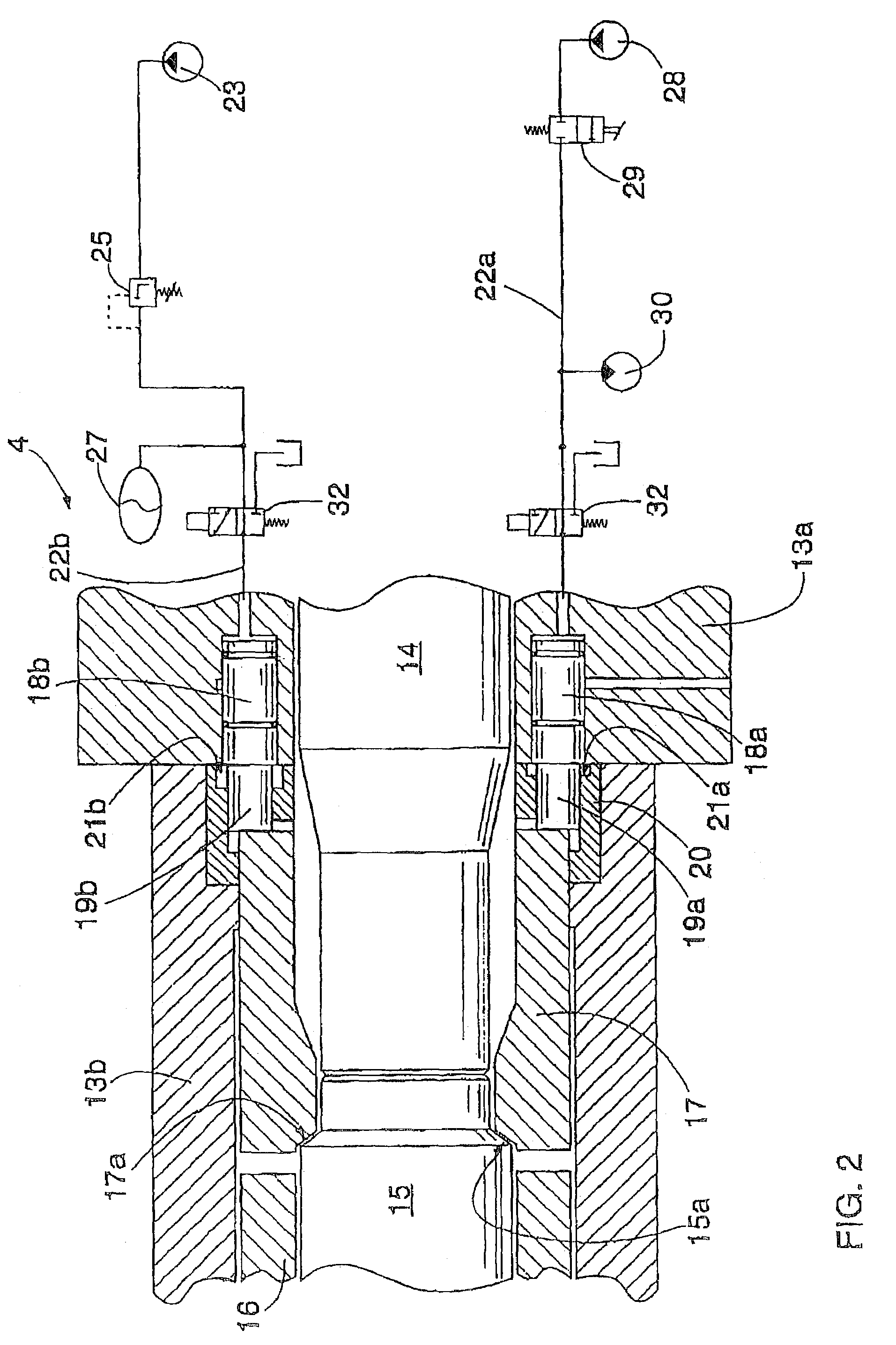 Method of opening joints between drilling components, and rock drill