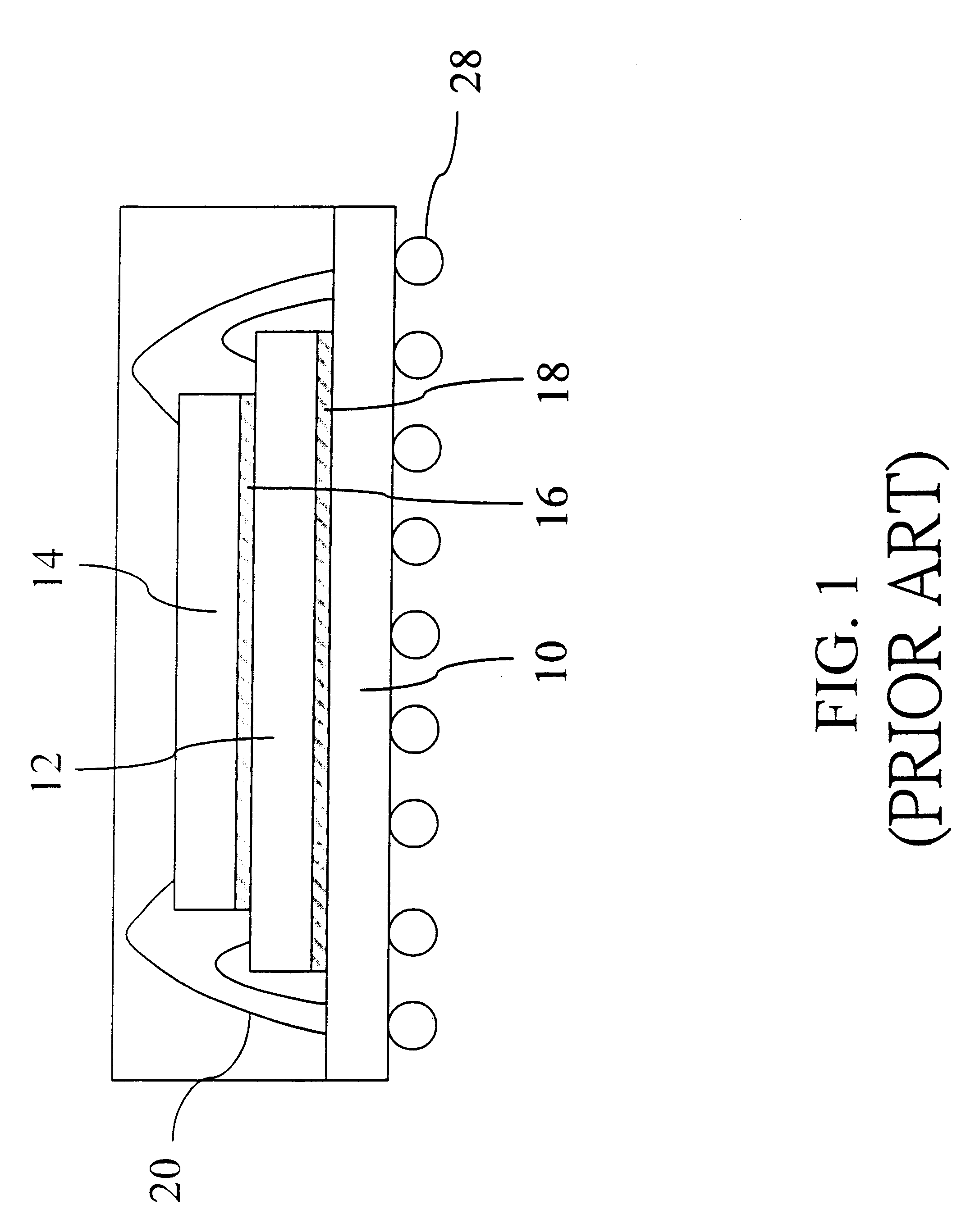 Stacked chip scale package structure