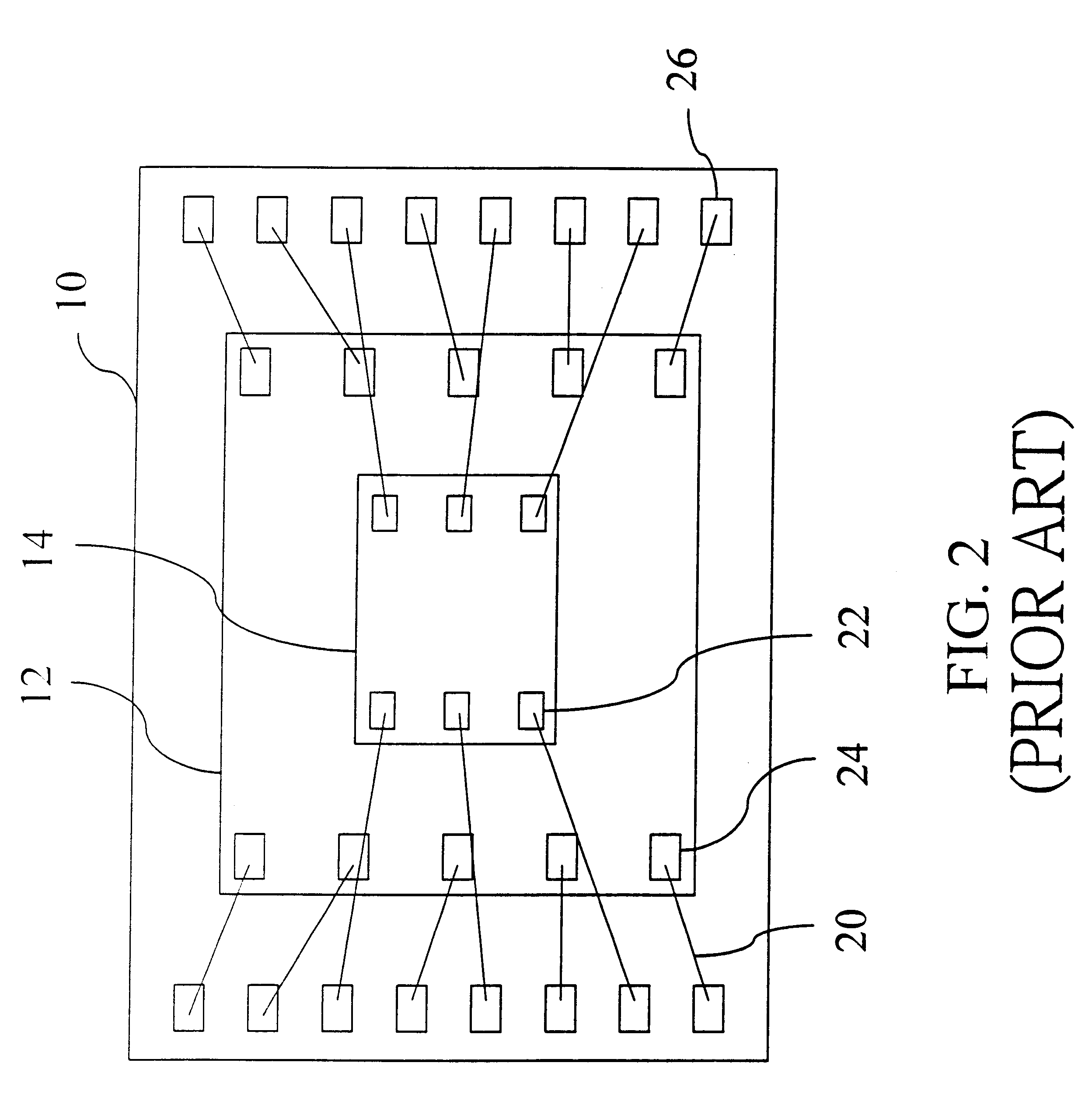 Stacked chip scale package structure