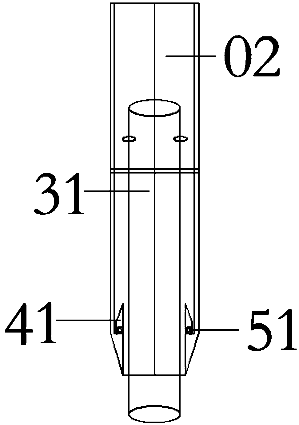 Double-channel steel auxiliary pile pulling equipment applied to building structure pile foundation