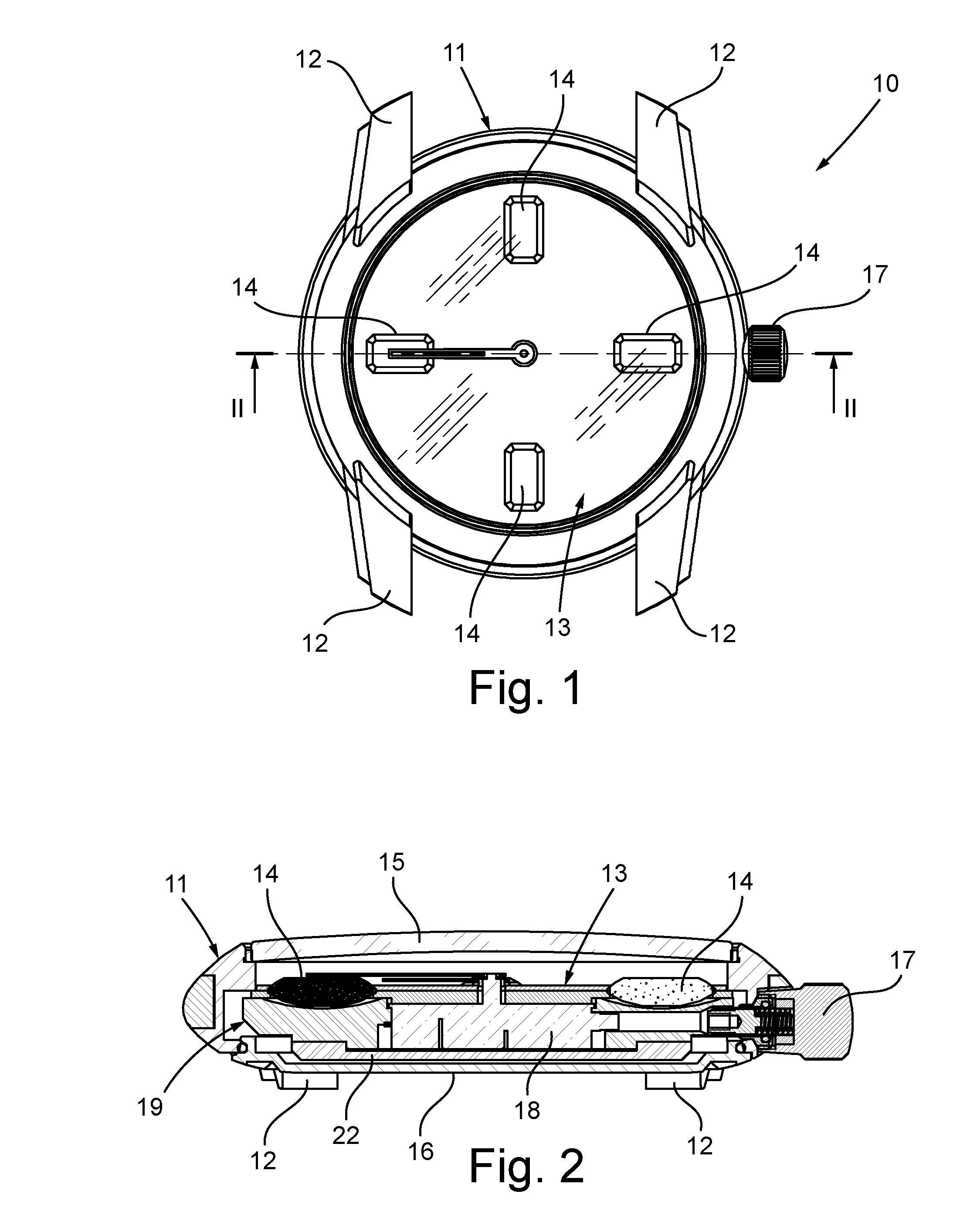 System for fastening gems to a watch dial and a watch provided with such a system for fastening gems