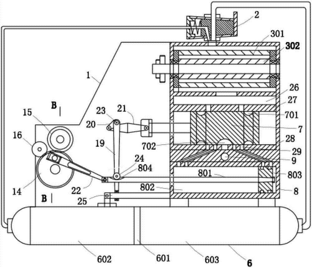 Compressed air circulation power device