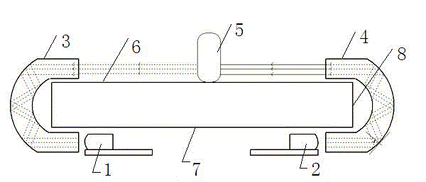 Infrared touch screen for changing infrared light transmission paths and touch point recognizing method for infrared touch screen