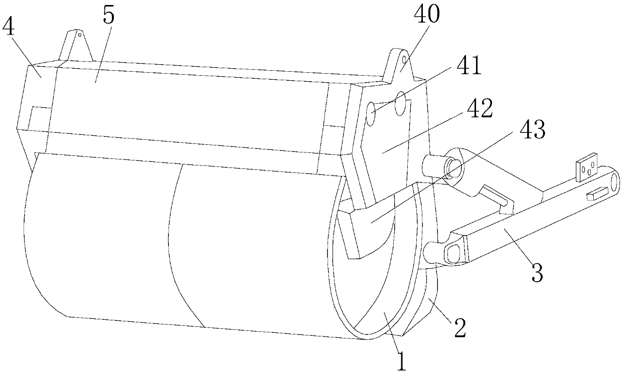 Adjustable bulldozing device for road construction