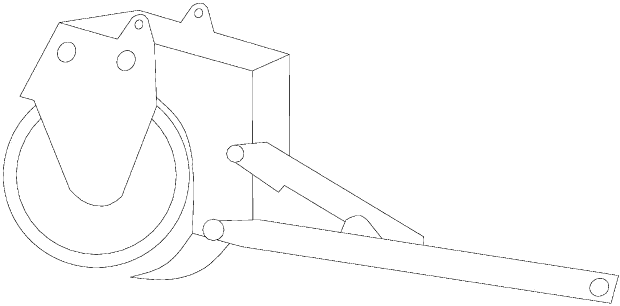 Adjustable bulldozing device for road construction