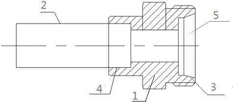 Brazing type clamping sleeve connector