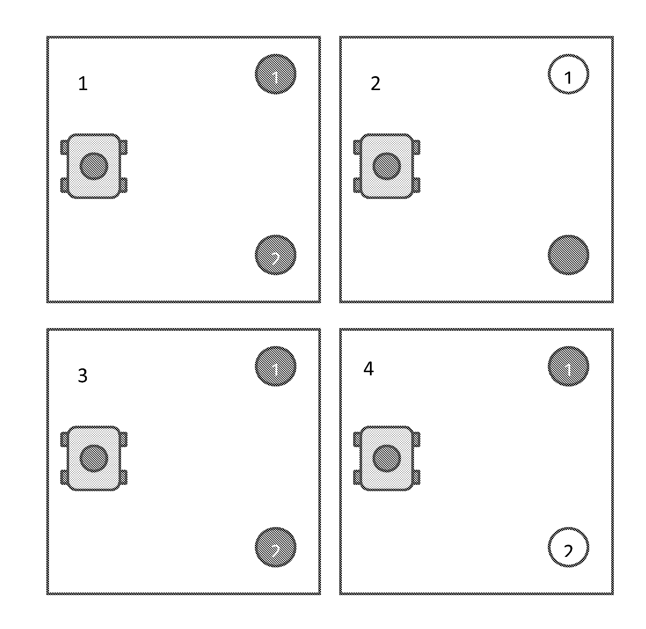 Autonomous mobile work system comprising a variable reflectivity base station