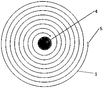 Profiling flexible array eddy current probe and detection method