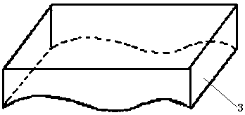 Profiling flexible array eddy current probe and detection method