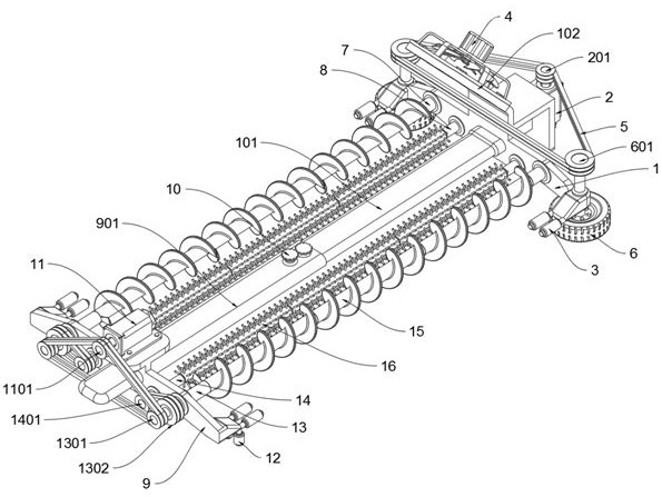 Surface accumulated snow removing device of solar photovoltaic module