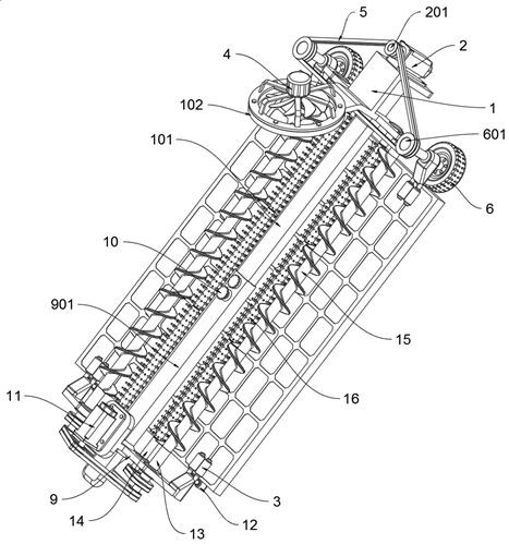 Surface accumulated snow removing device of solar photovoltaic module