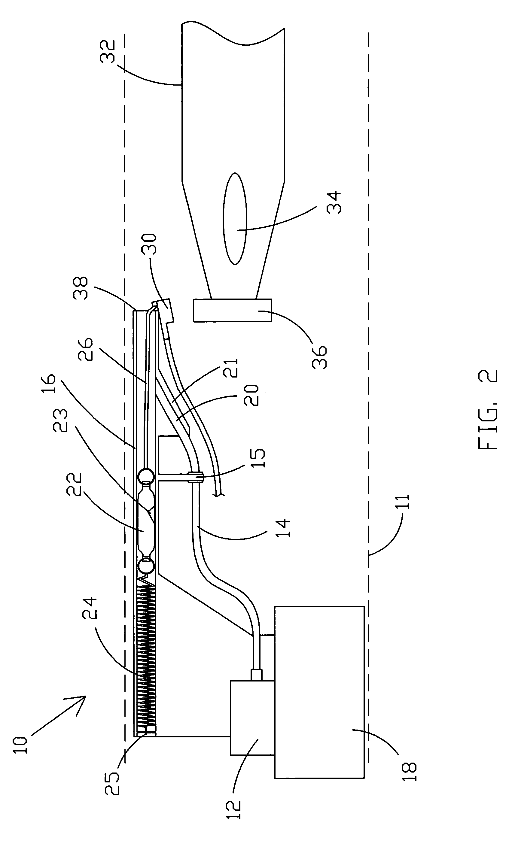 Umbilical retraction assembly and method