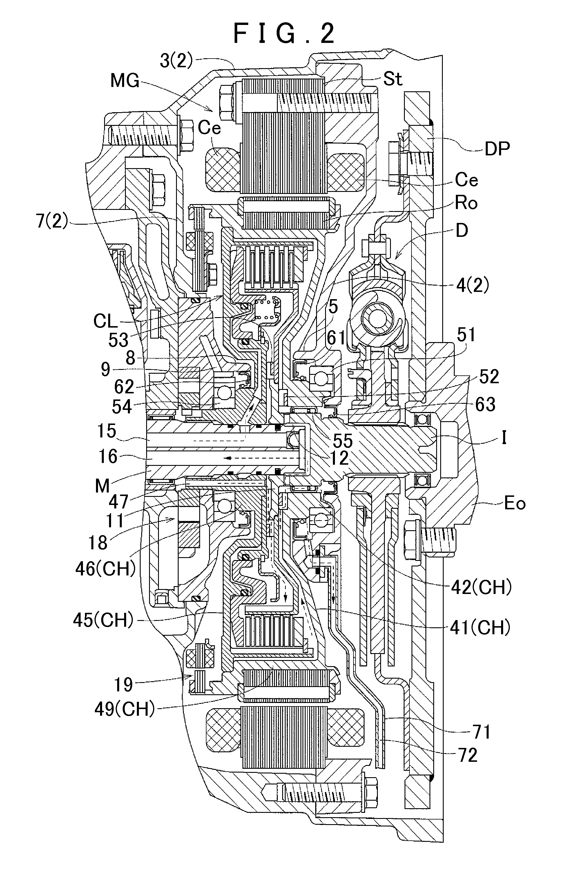 Hybrid drive device