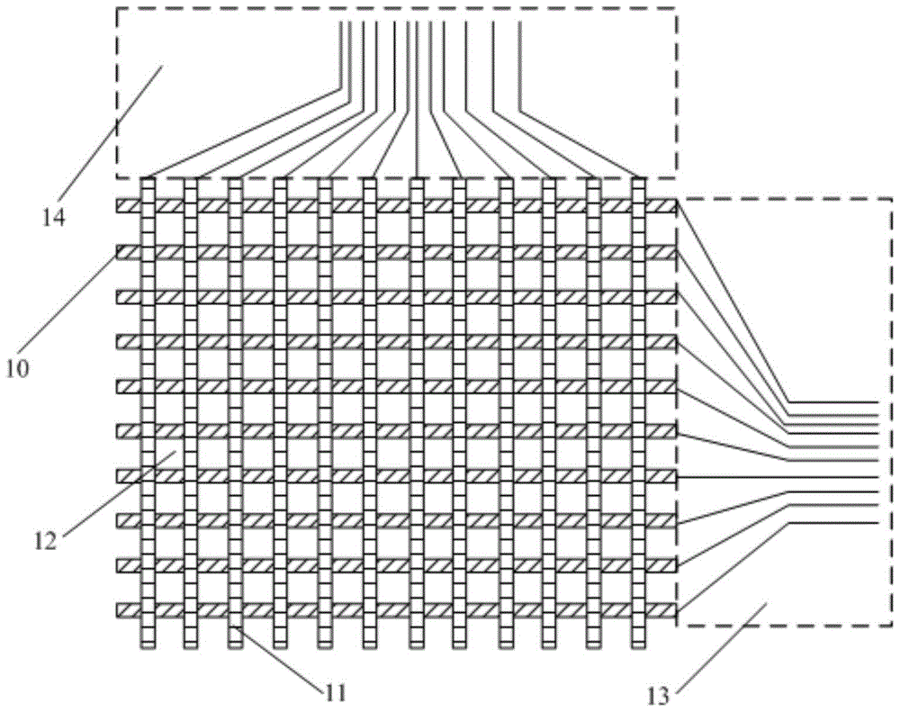 A panel lead detection device and detection method