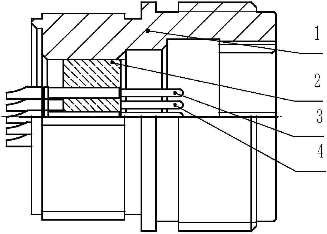 Thermocouple wire glass sintering sealing technology used for in-core instrument