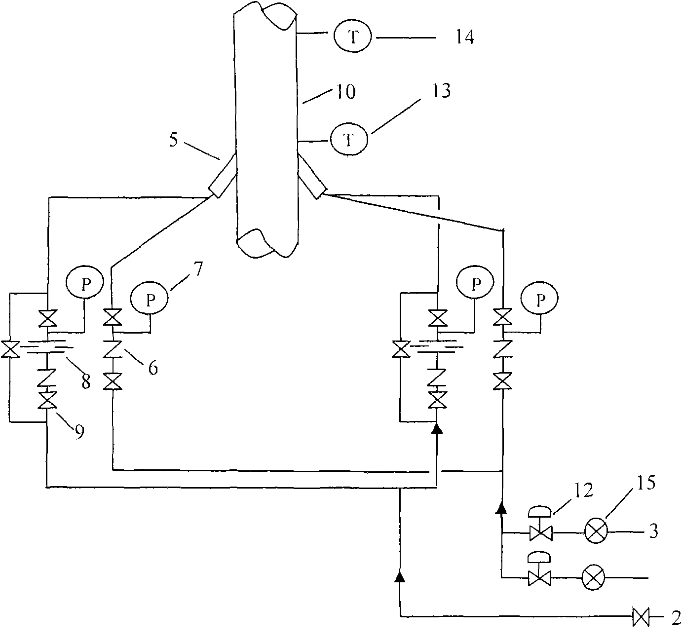 Method for controlling upper-middle temperature of catalytic cracking raising pipe