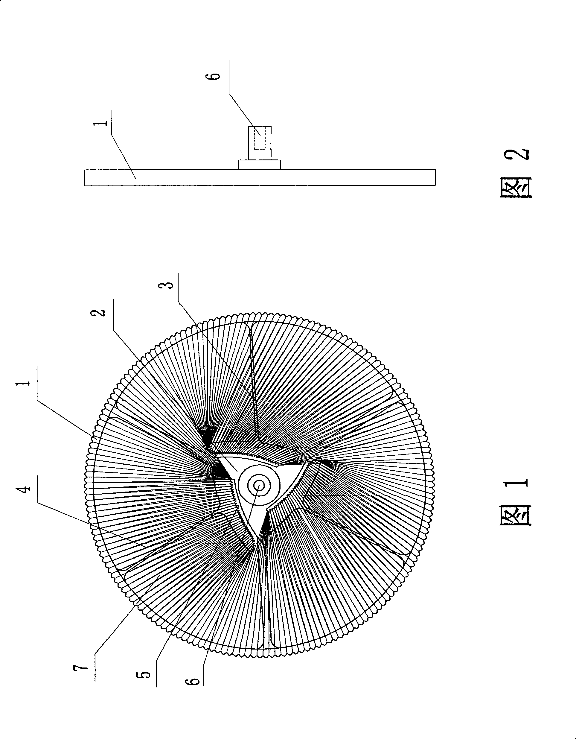 Rotary net-filtering tray for cooking fume exhauster