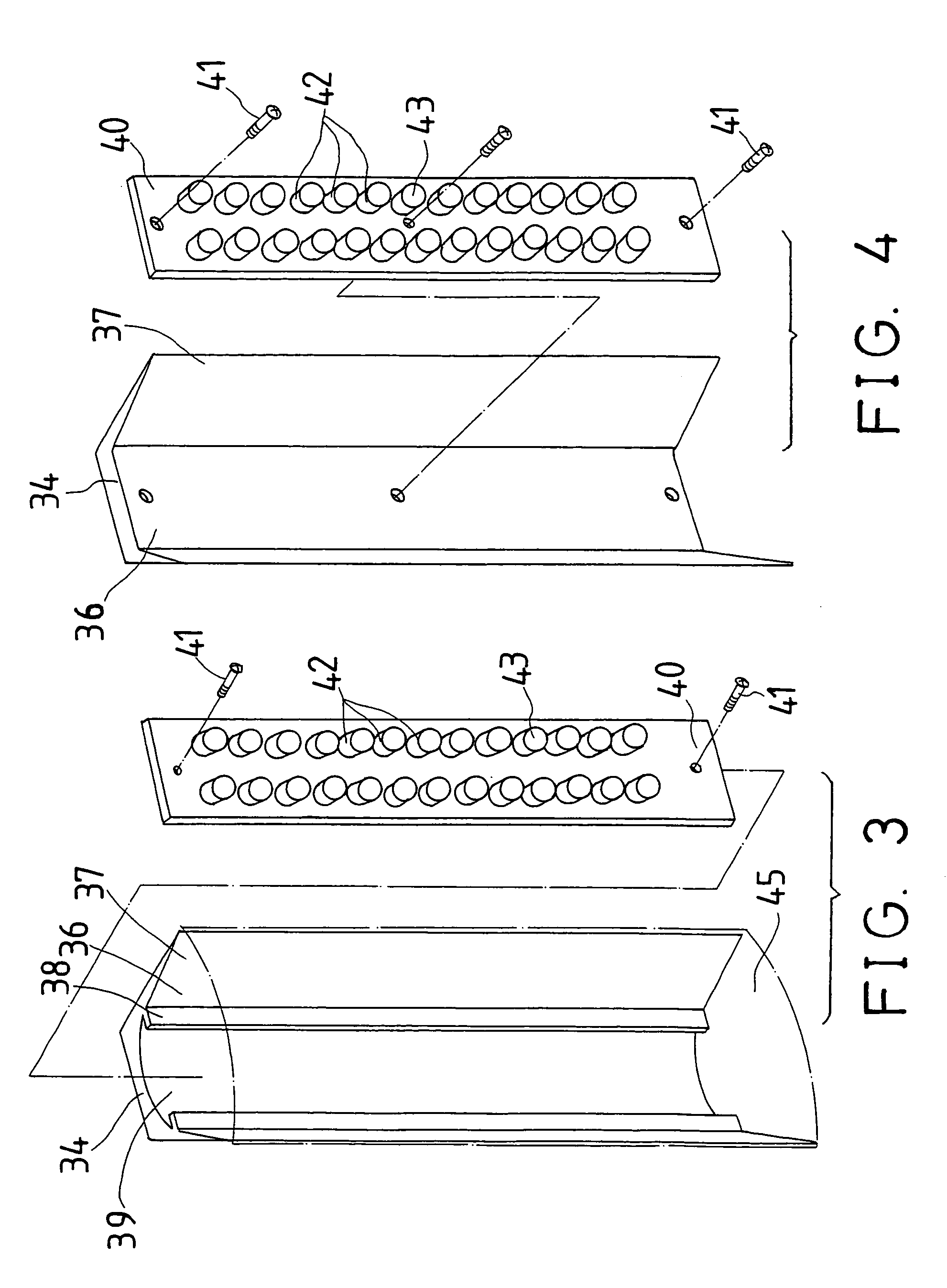 Light device having changeable light members