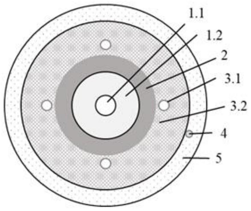 All-fiber towed hydrophone array, manufacturing method and hydrophone method