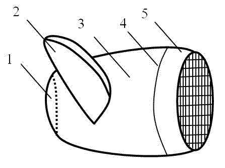 Breathing device through mouth