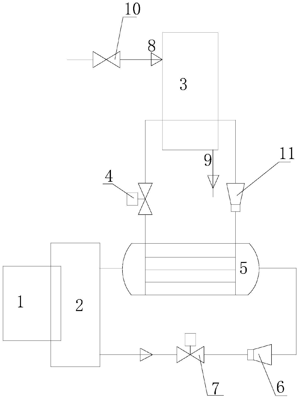 Experimental simulation device for passive waste heat removal system with multi-loop coupled heat conduction