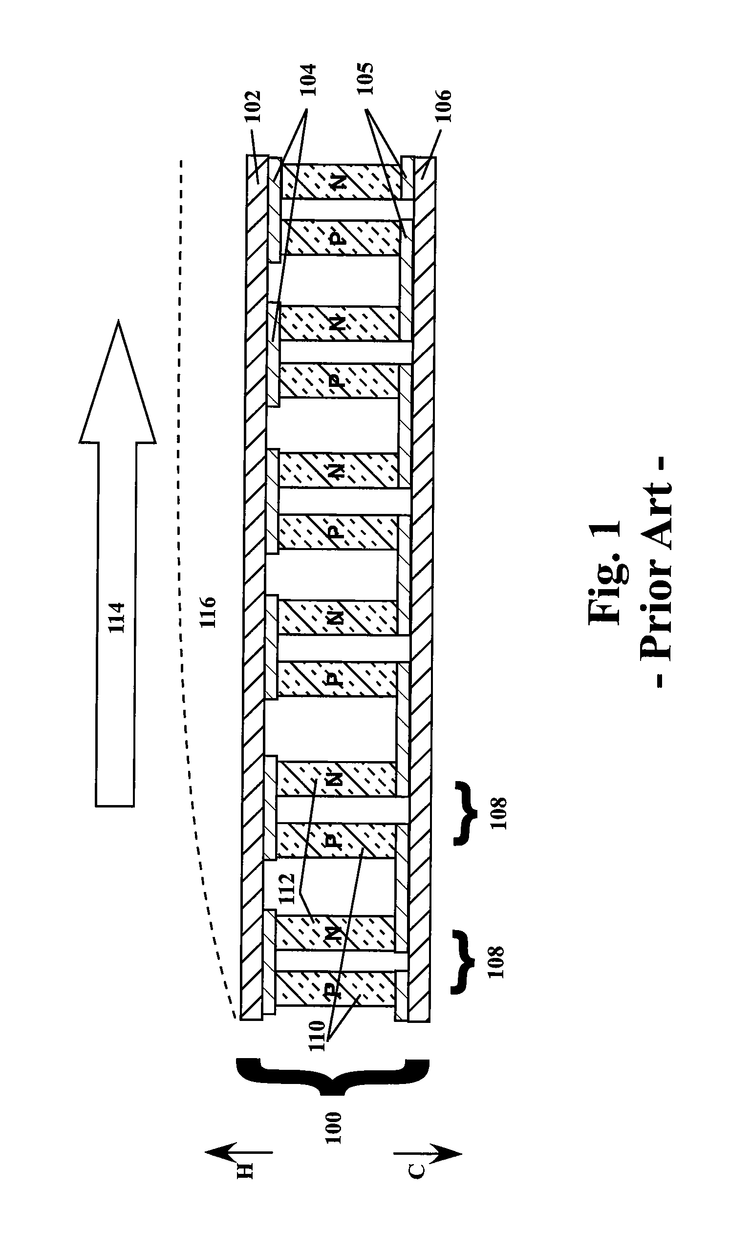 Photon enhanced thermoelectric power generation