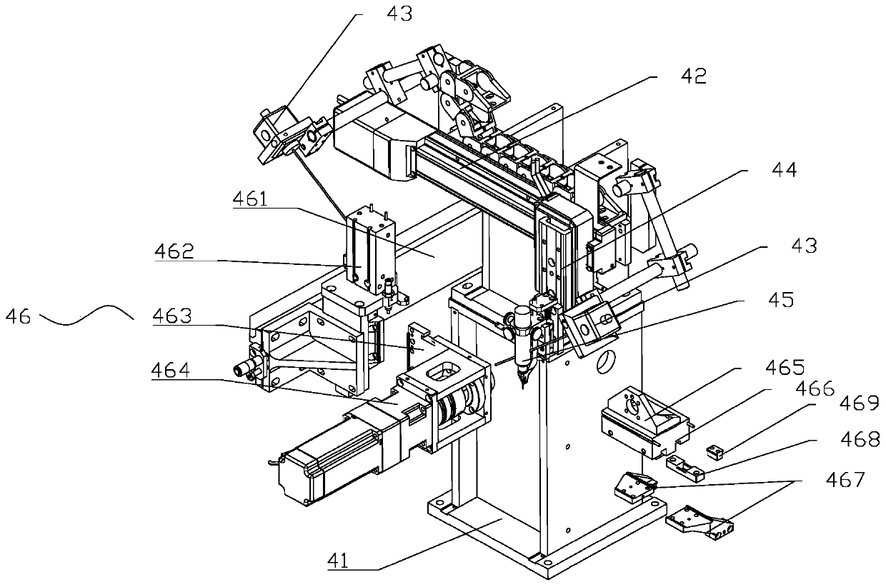 Jig for welding cable on probe connector