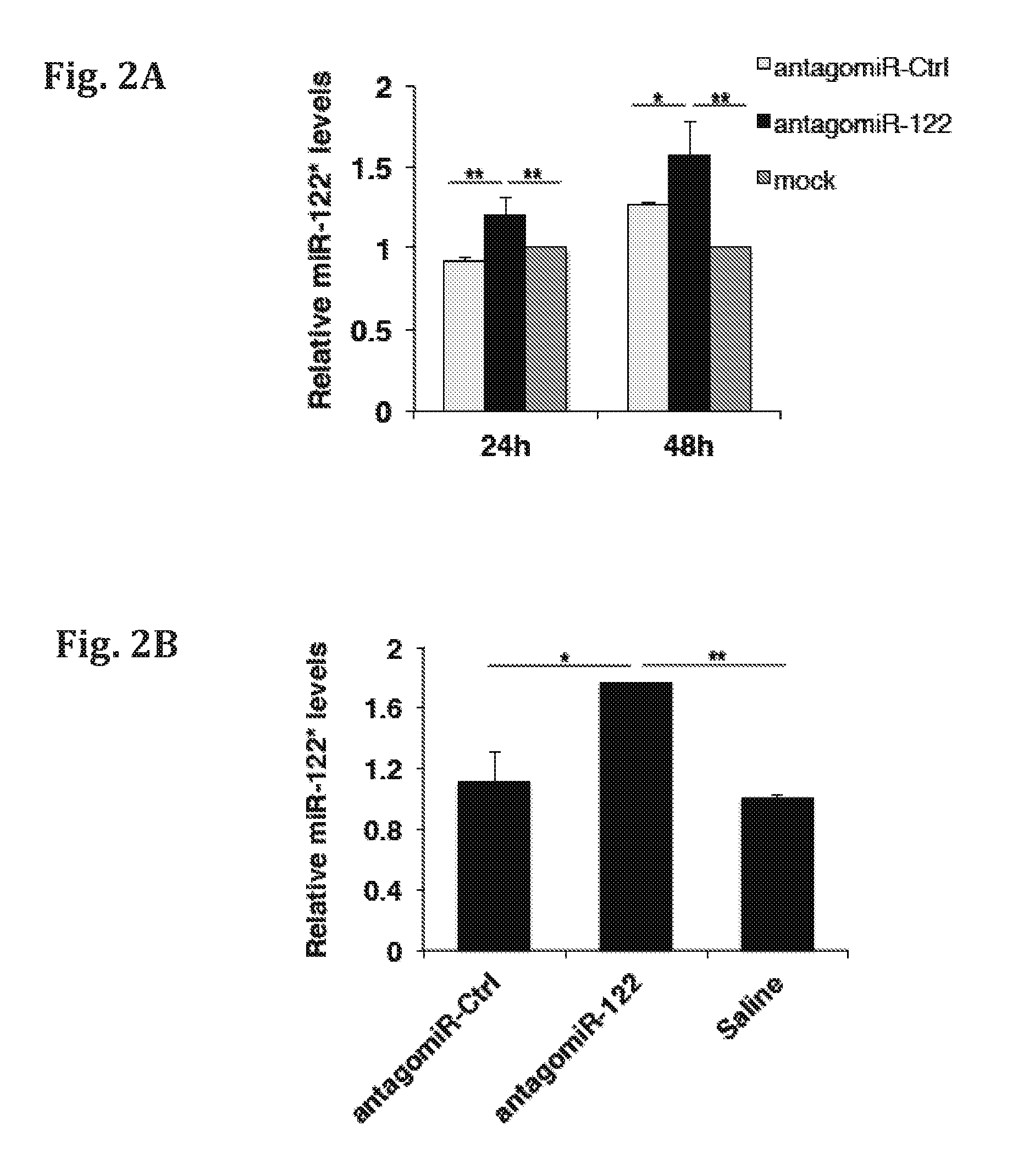 Mir-122* as an active micro-rna, compositions comprising the same and uses thereof