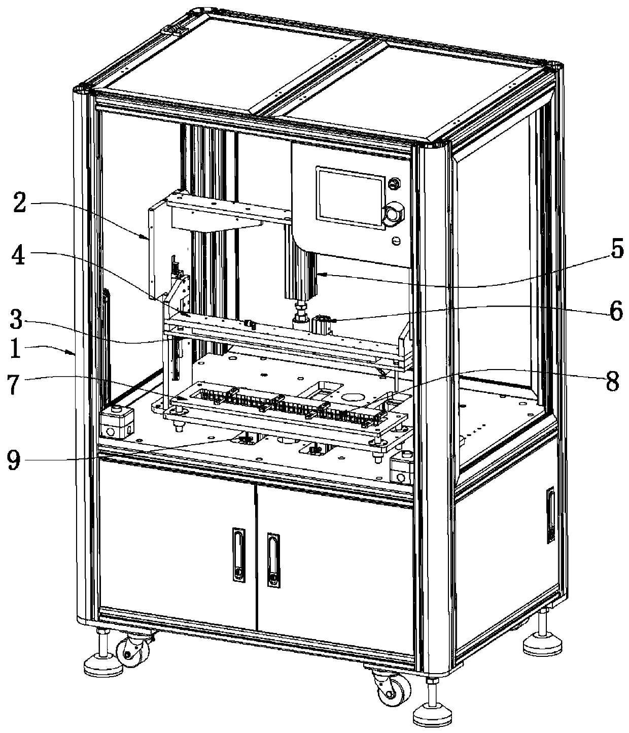 Soft key vacuum adsorption calibration assembly equipment