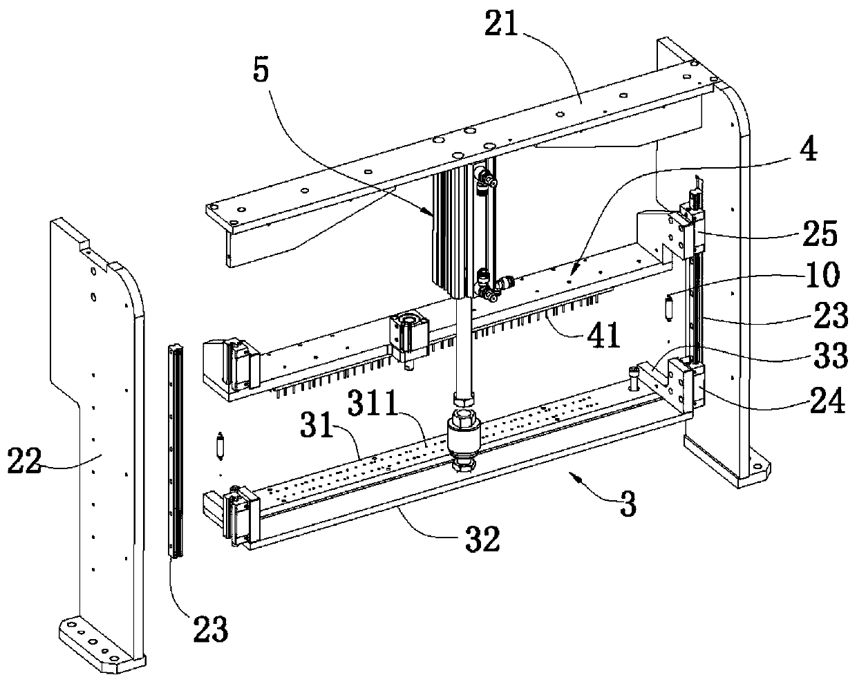 Soft key vacuum adsorption calibration assembly equipment