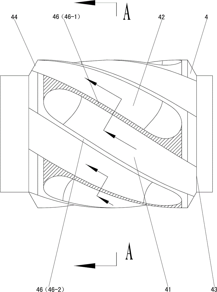 Exhaust type extruding single screw