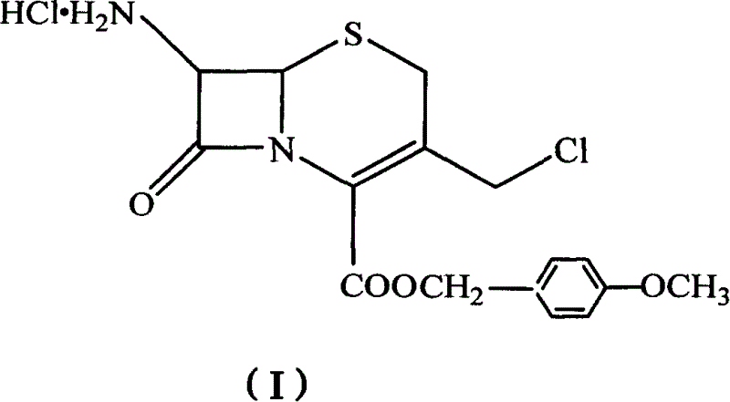 Cephalosporins medicine intermediate crystal and method for preparing same