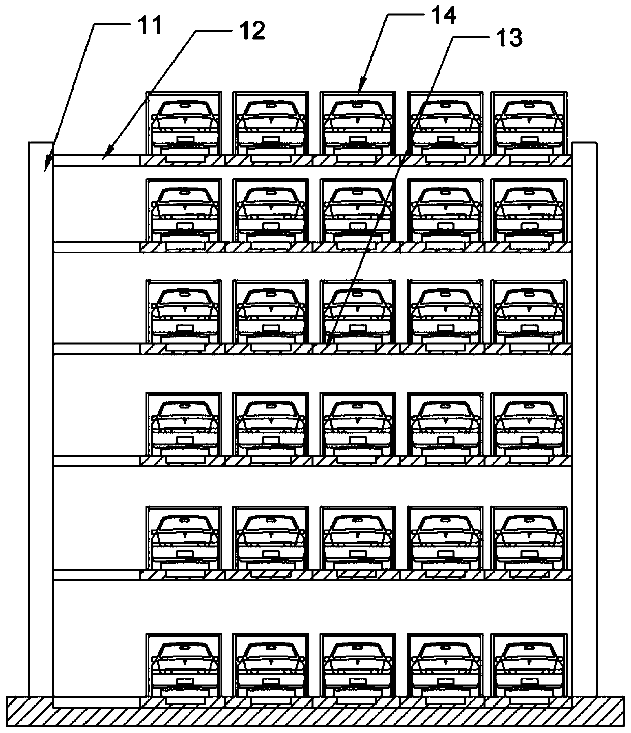 The transformation method of changing the three-dimensional parking lot into a three-dimensional intelligent parking lot