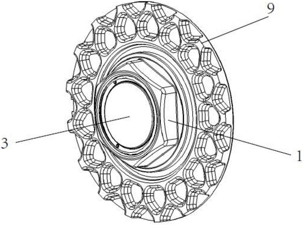 Low-energy consumption self-power generation wheel hub cover