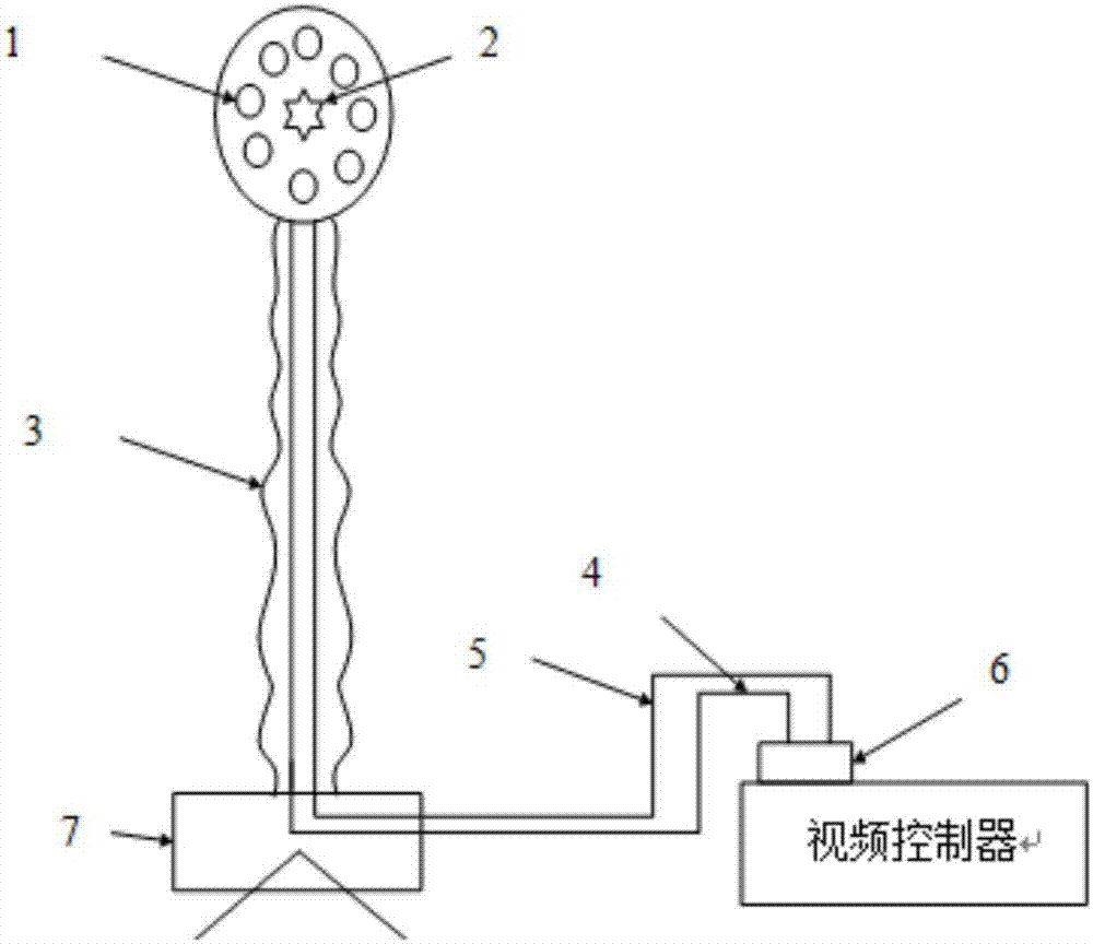 Engine dismounting video observation device