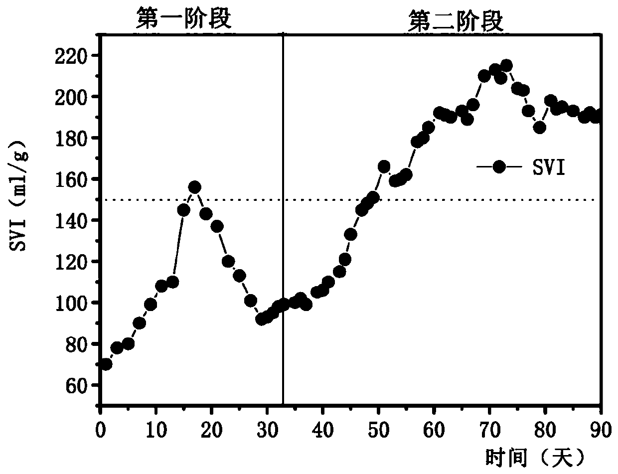 Method for starting short-cut nitrification sludge micro-expansion under condition of low carbon-nitrogen ratio domestic sewage