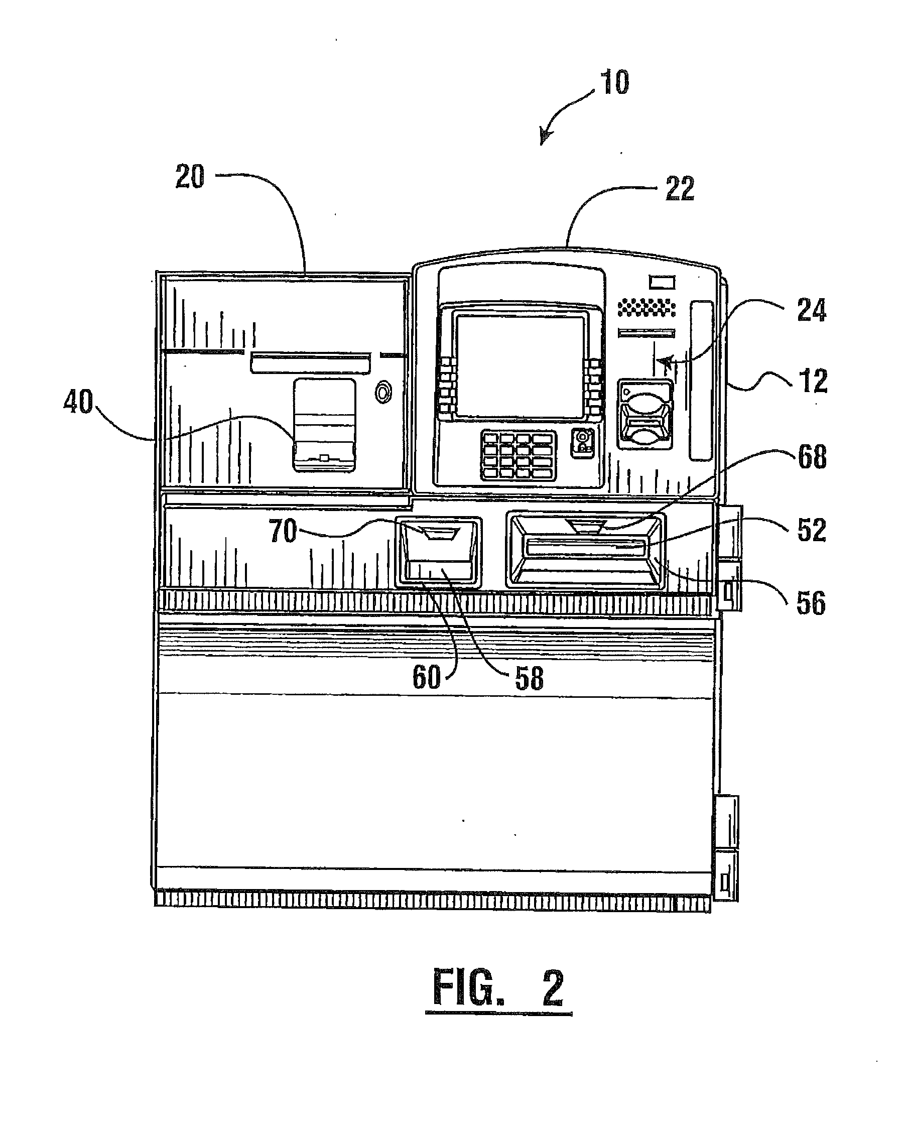 Automated banking machine operated responsive to data bearing records with improved resistance to fraud