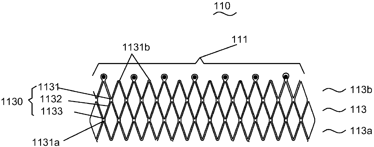 Sectional bare stent