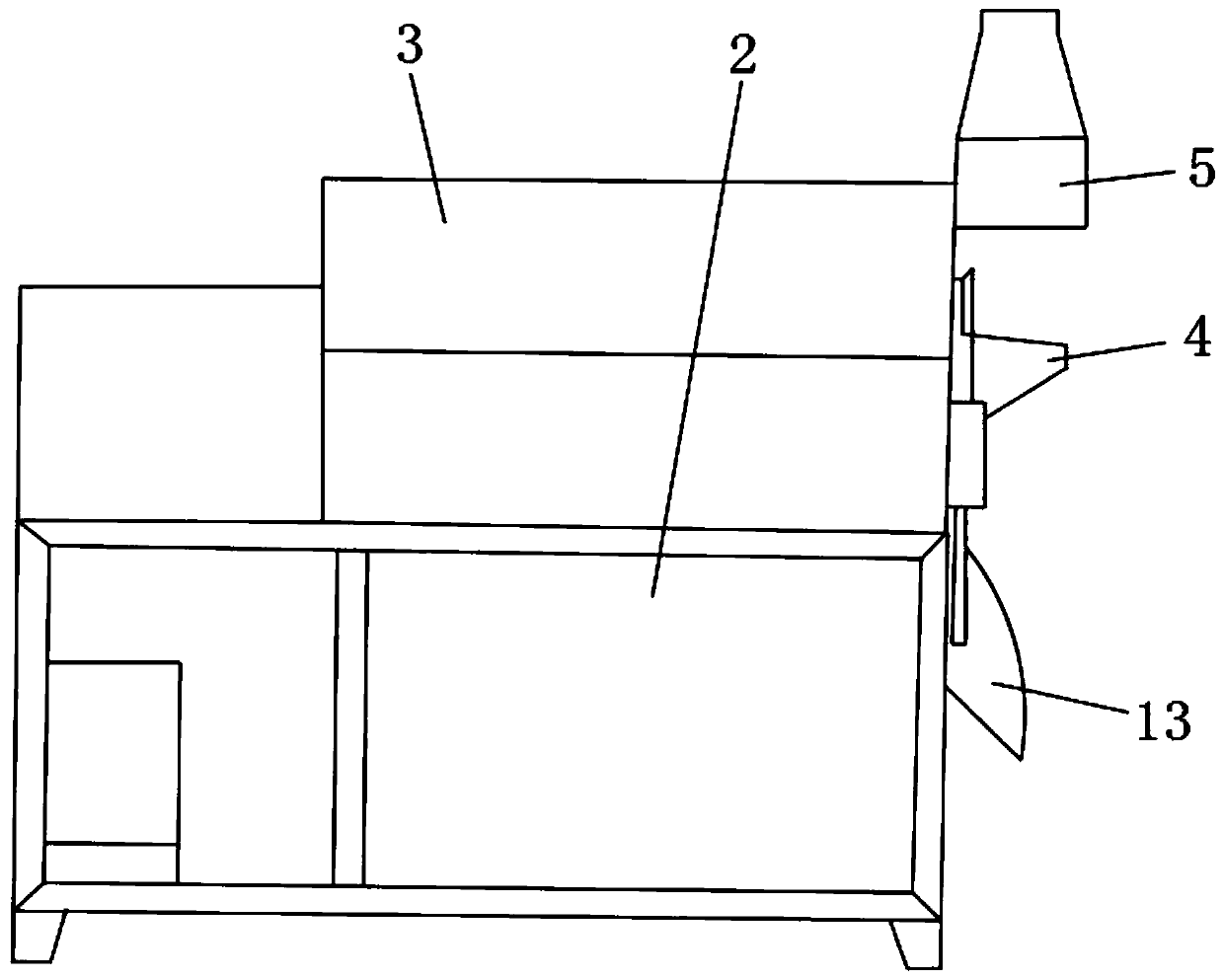 Medicine stir-frying machine for processing of traditional Chinese medicine decoction pieces and processing method of medicine stir-frying machine