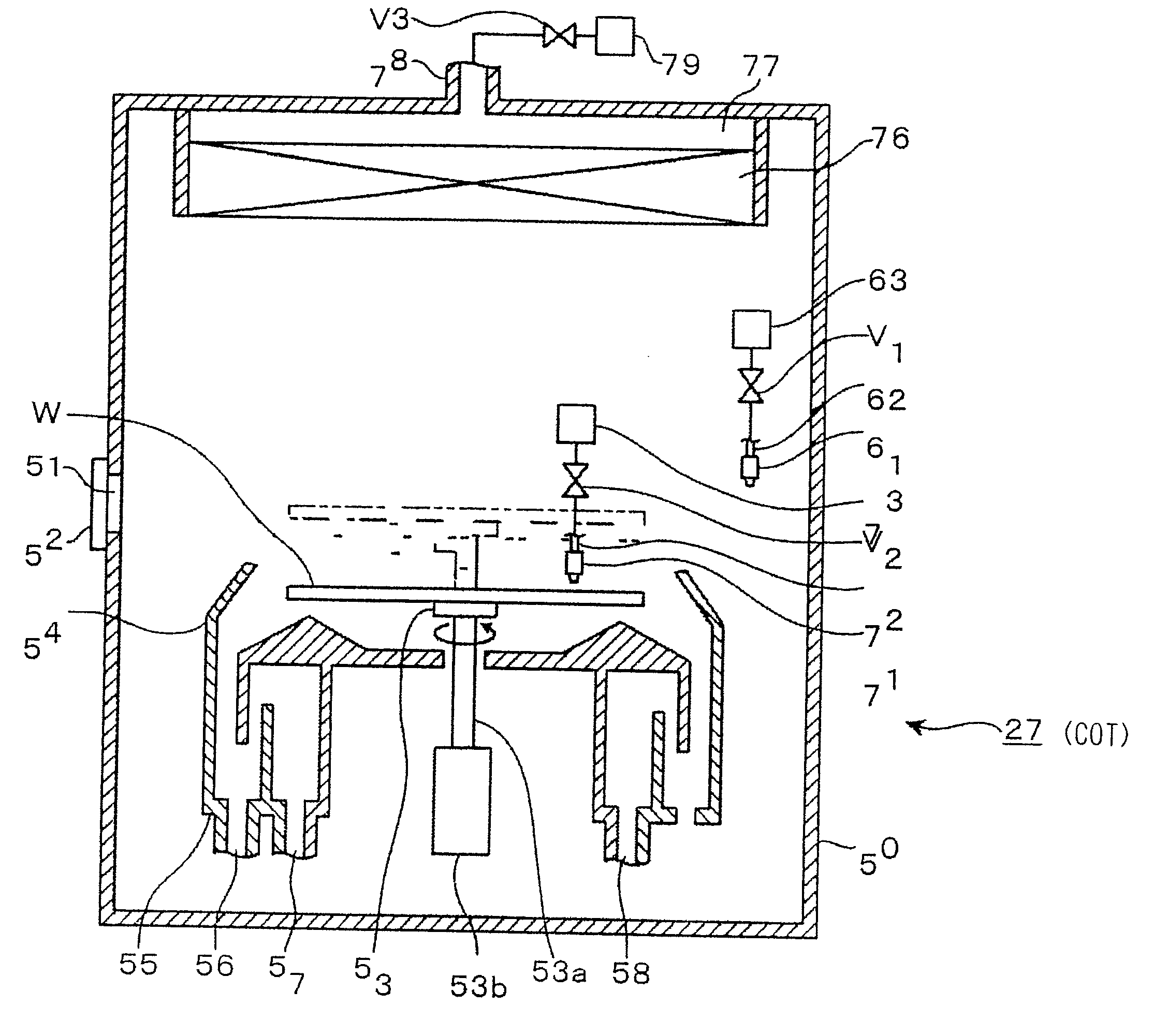 Coating and developing apparatus, coating film forming method, and storage medium storing program for performing the method