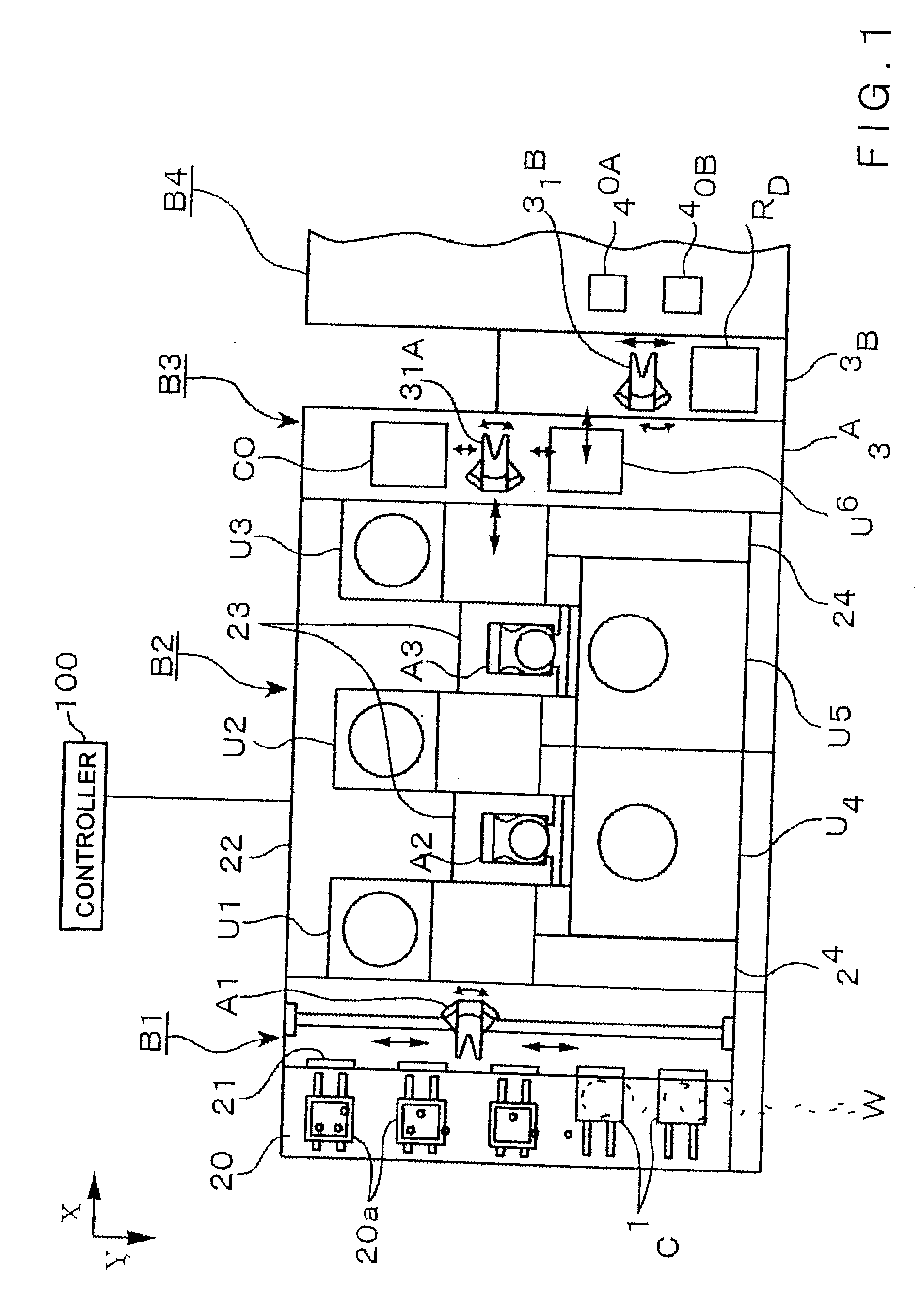 Coating and developing apparatus, coating film forming method, and storage medium storing program for performing the method