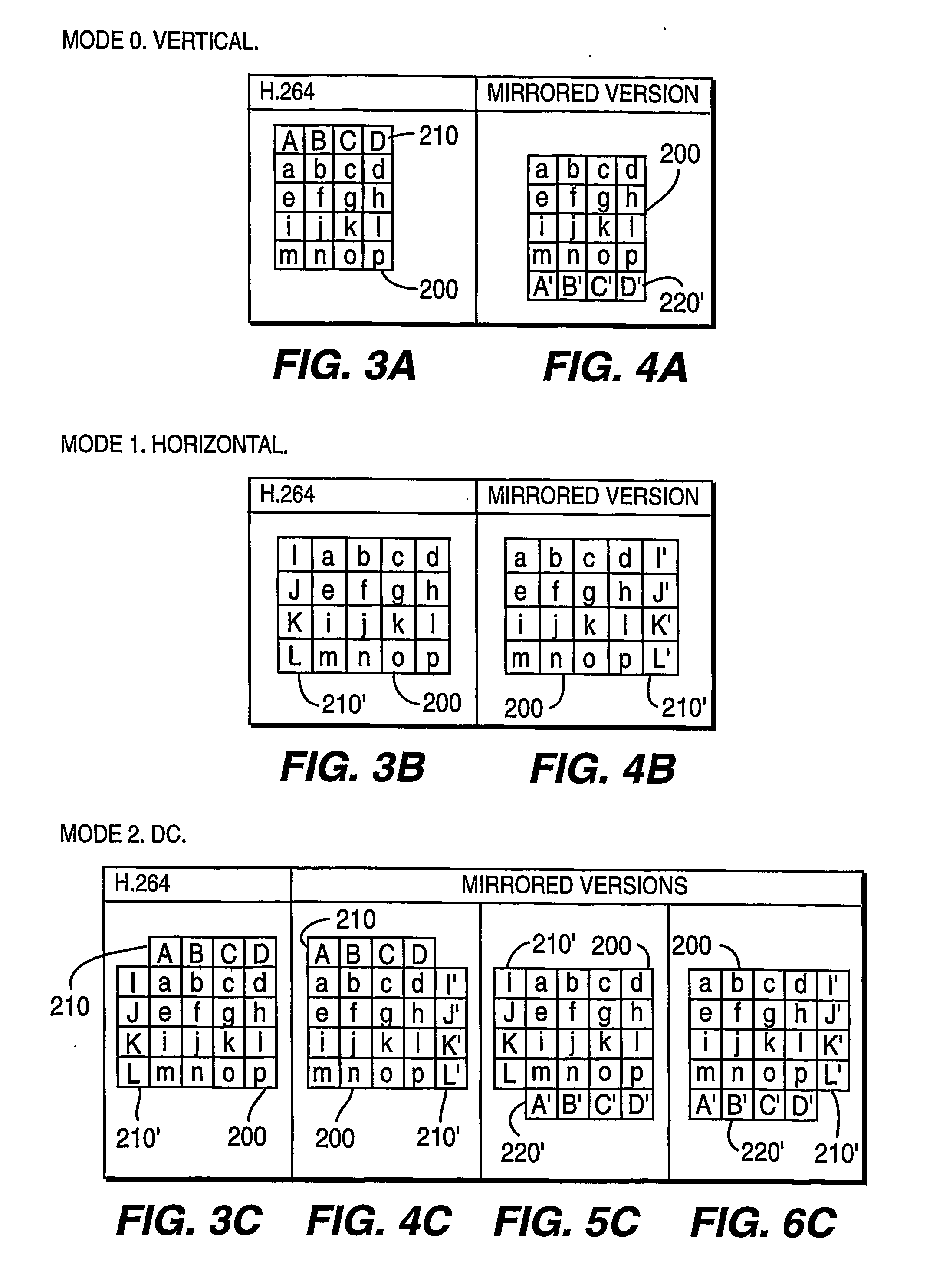 Defining interpolation filters for error concealment in a coded image