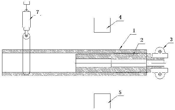 Method for forging super-long hollow part from short core rod through free forging press