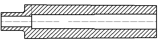 Method for forging super-long hollow part from short core rod through free forging press