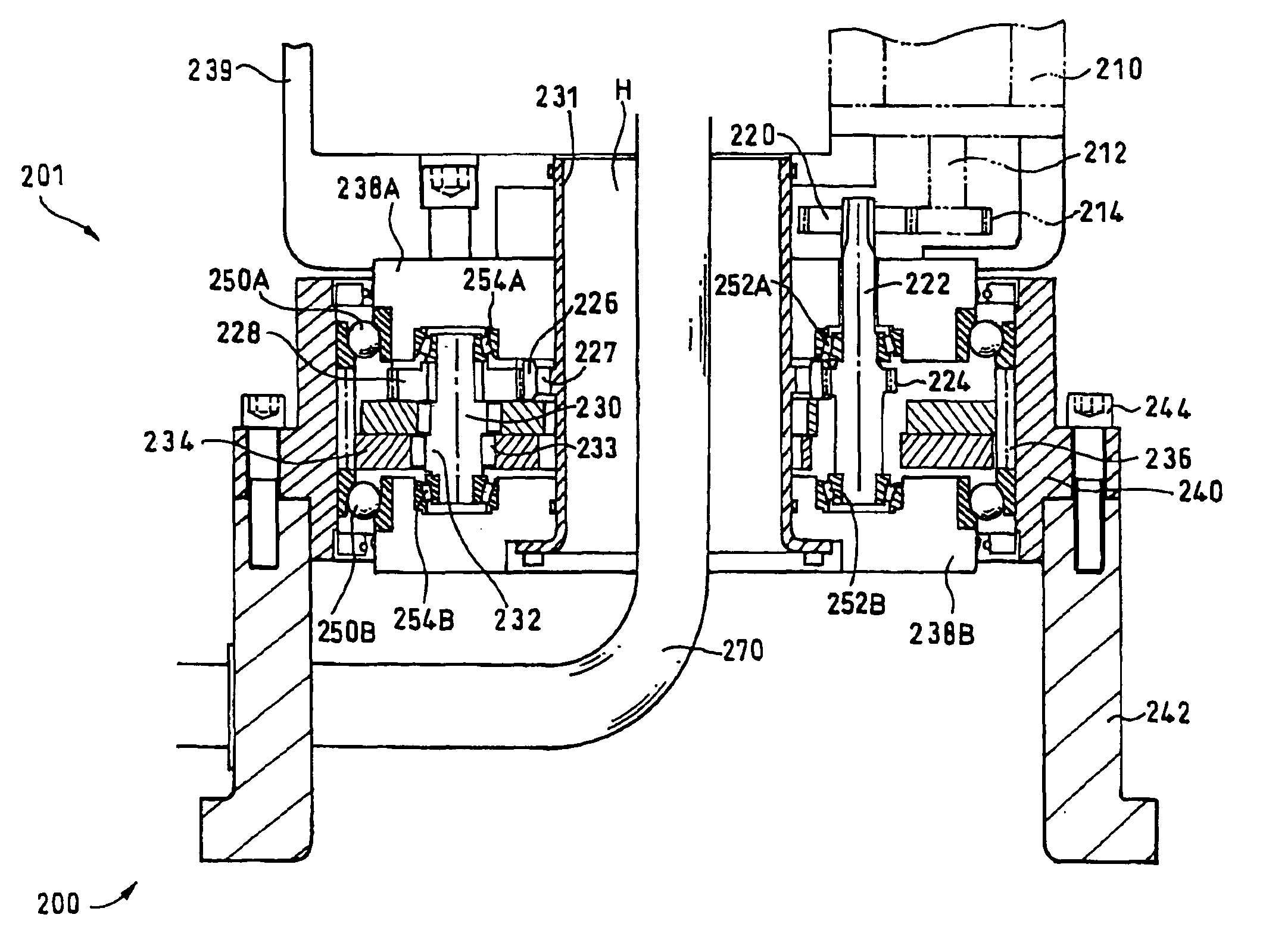 Oscillating internally meshing planetary gear reducer