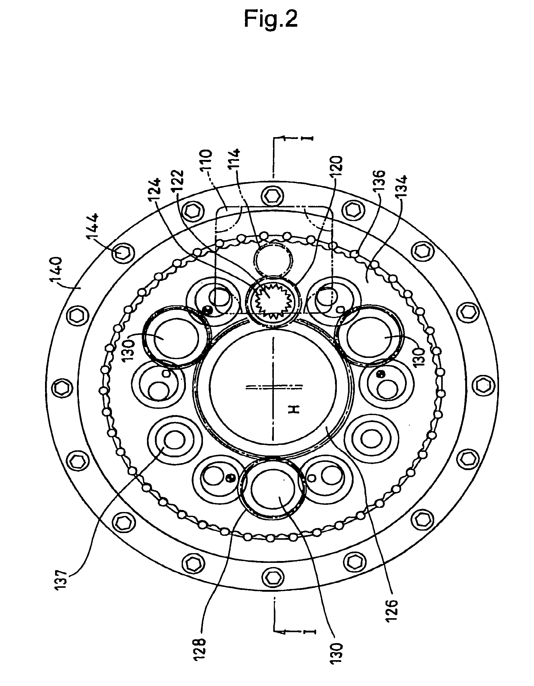 Oscillating internally meshing planetary gear reducer