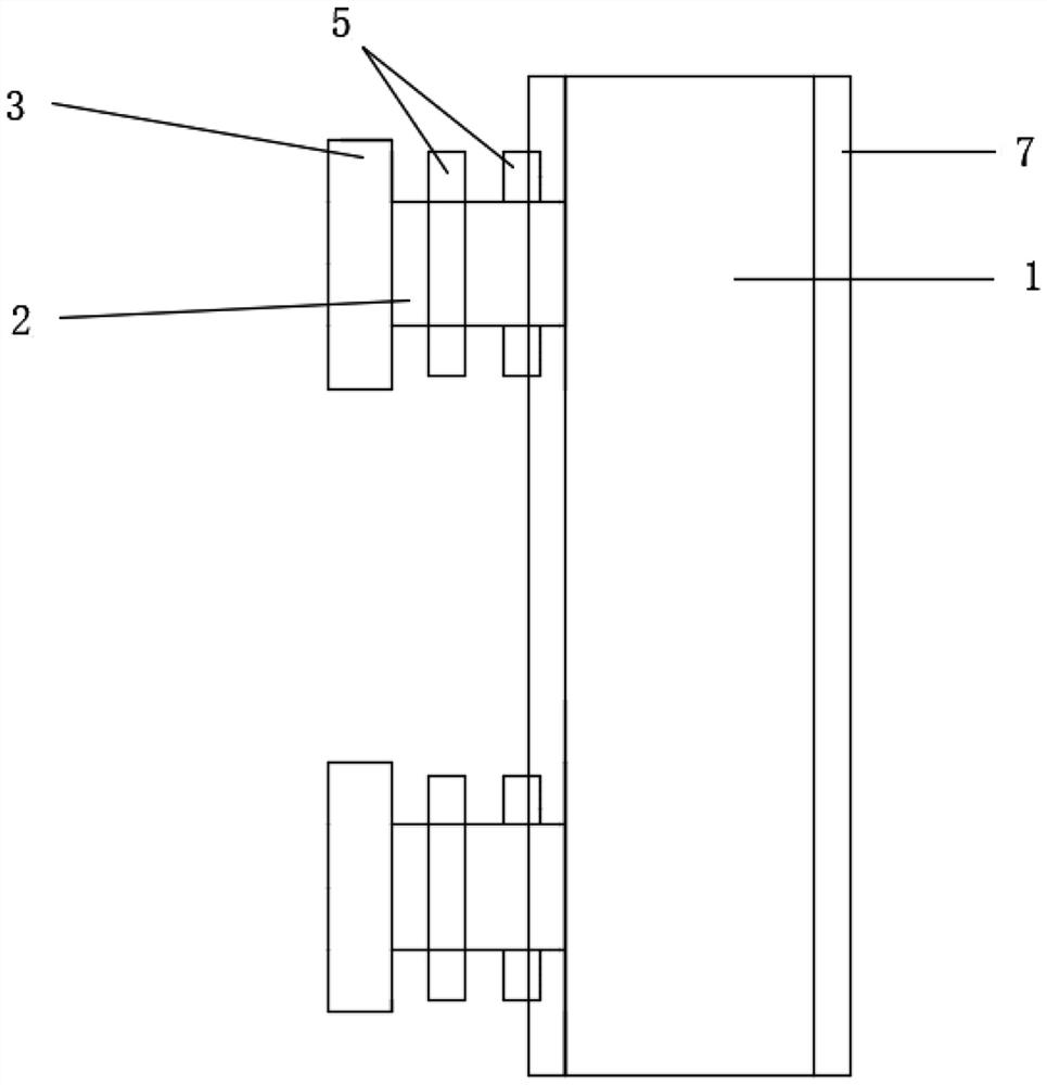 Visual measurement device for crack repair and using method