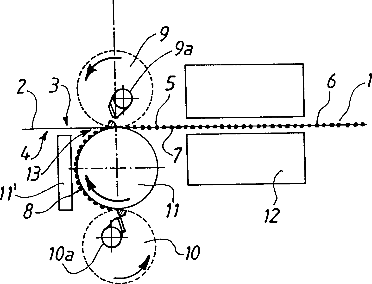 Process for manufacturing fusible interlining and fusible interlining thus obtained